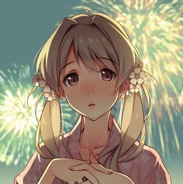 愿你忠于自己，活的认真，笑的放肆八月，你好！/动漫女头