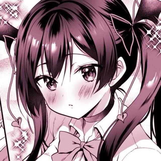 日漫女头：1229高质量粉白系列日漫女生头像