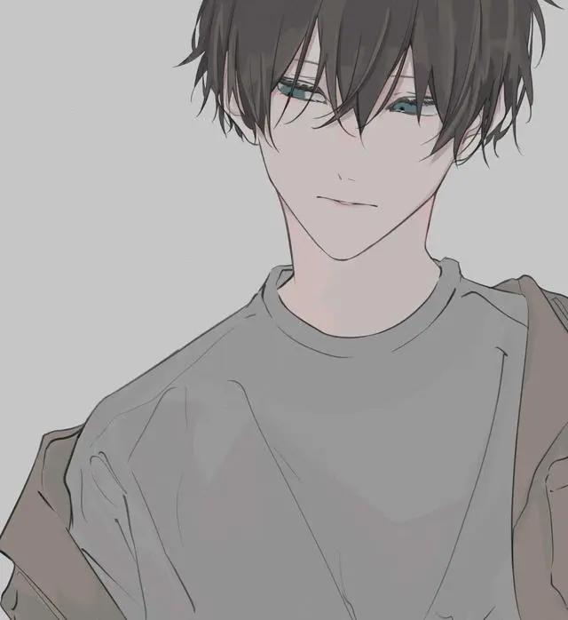 冷峻的面庞，桀骜不驯的眼神，一组冷色调的痞帅少年动漫头像