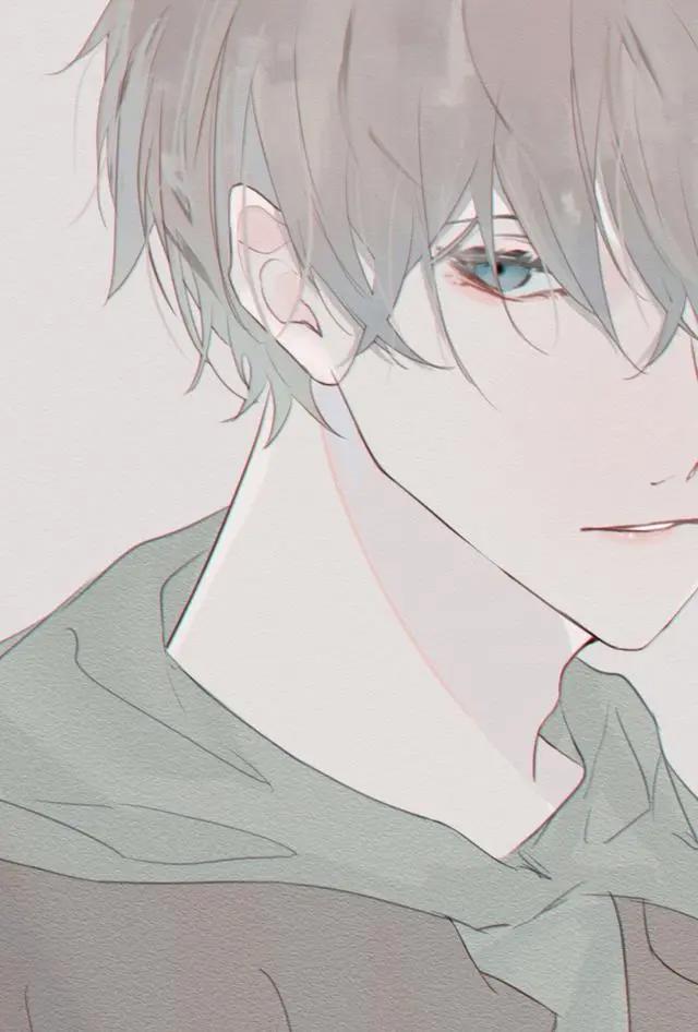 冷峻的面庞，桀骜不驯的眼神，一组冷色调的痞帅少年动漫头像