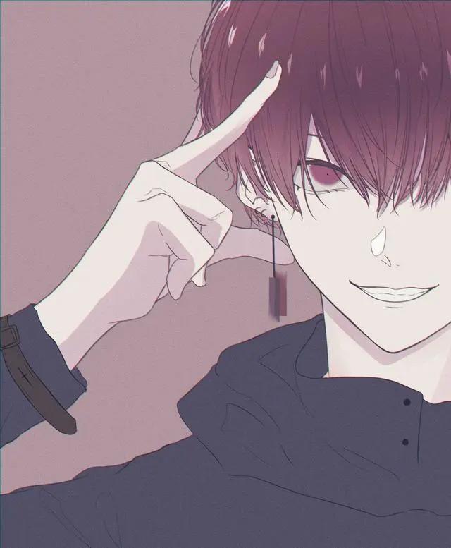 冷峻的面庞，桀骜不驯的眼神，一组冷色调的痞帅少年动漫头像