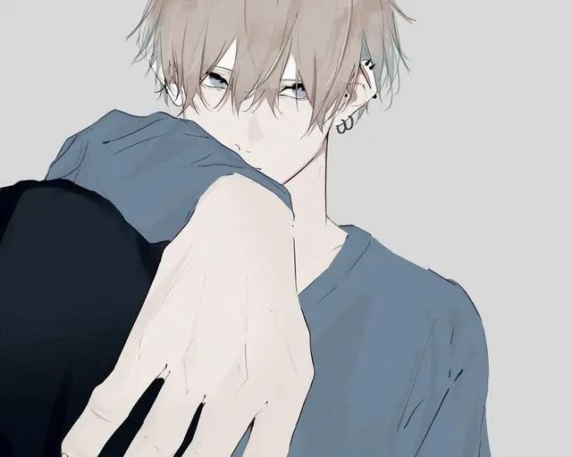 冷峻的面庞，桀骜不驯的眼神，一组冷色调的痞帅少年动漫头像