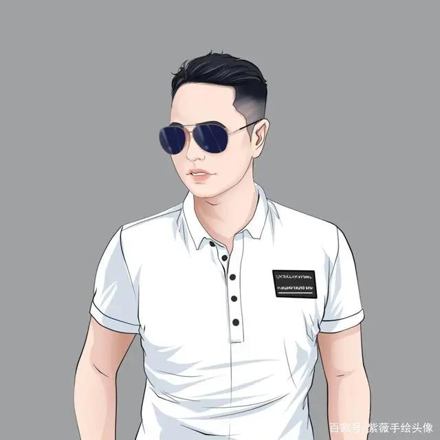 你的微信头像该换一换了，男士真人手绘漫画头像，你会喜欢的