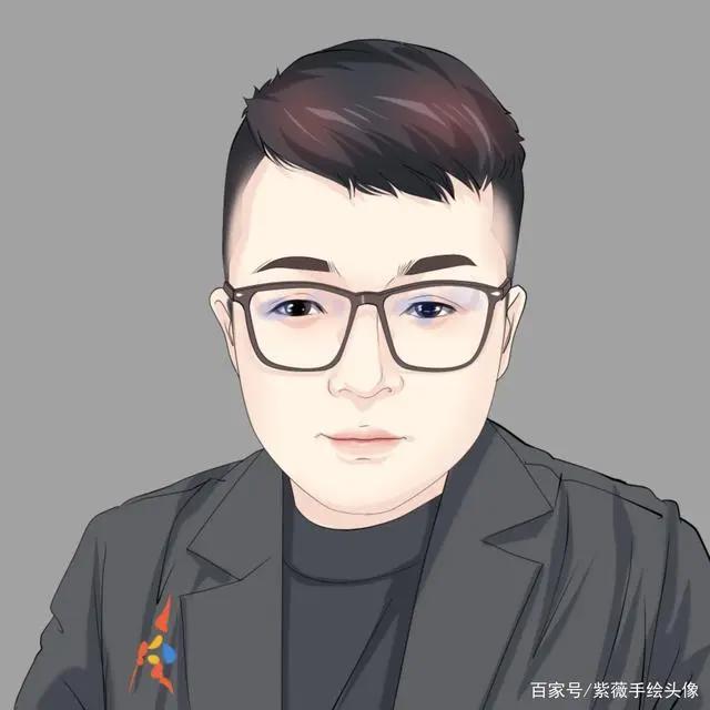 你的微信头像该换一换了，男士真人手绘漫画头像，你会喜欢的