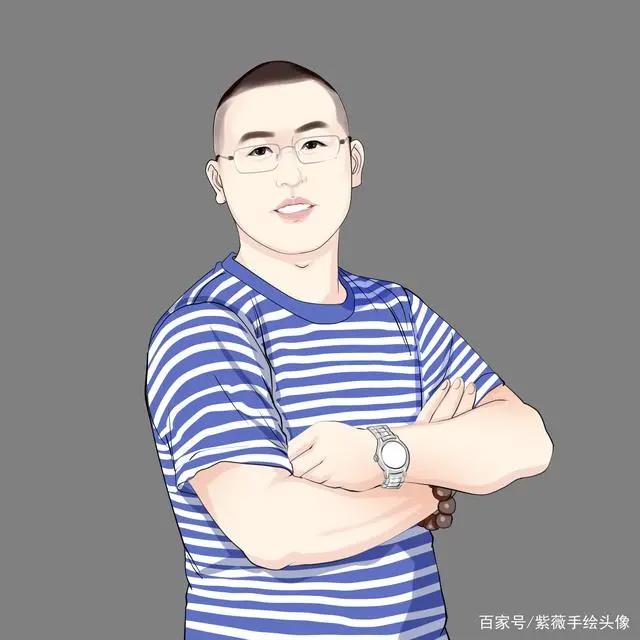 你的微信头像该换一换了，男士真人手绘漫画头像，你会喜欢的