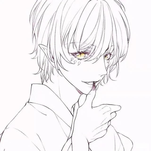 二次元动漫美男子头像，想借着酒劲，和每个人拥抱告别！