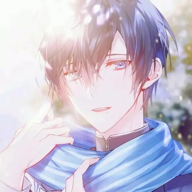 阳光开朗二次元动漫男生头像，乘一叶扁舟，世事随风！