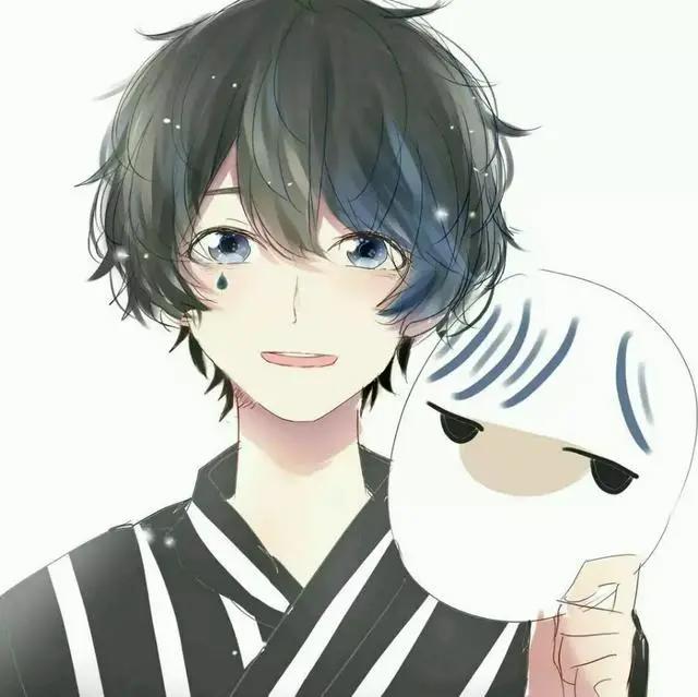 阳光开朗二次元动漫男生头像，乘一叶扁舟，世事随风！