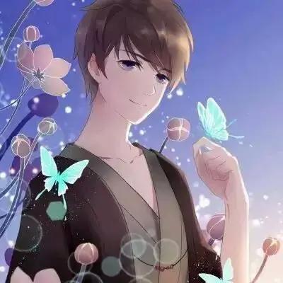 阳光开朗二次元动漫男生头像，乘一叶扁舟，世事随风！
