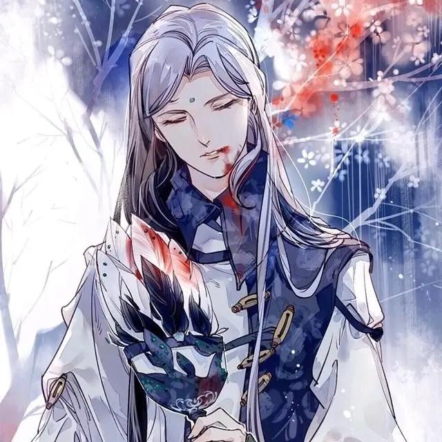超帅气的古风动漫美男头像，有一种泪，叫做相思泪！
