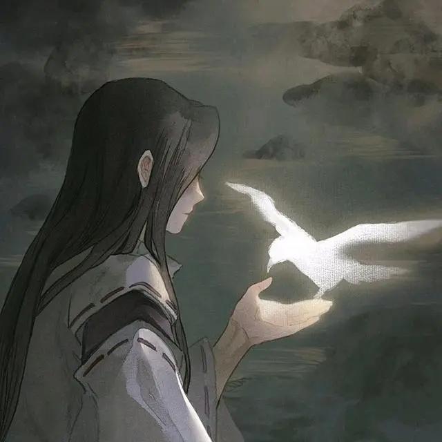 超帅气的古风动漫美男头像，有一种泪，叫做相思泪！