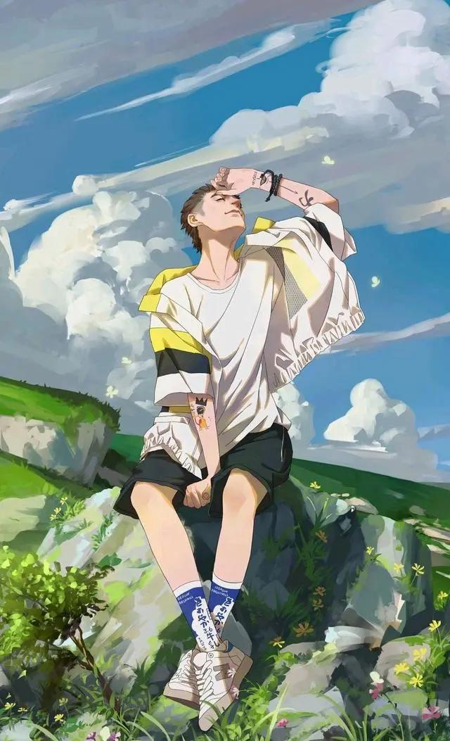 超帅气小哥哥动漫男生头像，我们都输在了一场名叫爱情的游戏中！