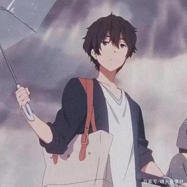 动漫男生头像，我的肩上是风，风上是闪烁的星群