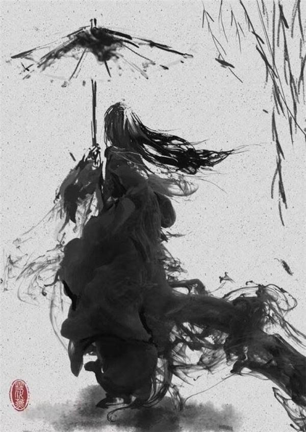 古风·水墨画·情头：我若赠你场风花雪月，你可否还句来日方长！