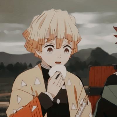 「第108期」动漫男头：鬼灭之刃我妻善逸无水印男生头像