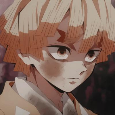 「第108期」动漫男头：鬼灭之刃我妻善逸无水印男生头像