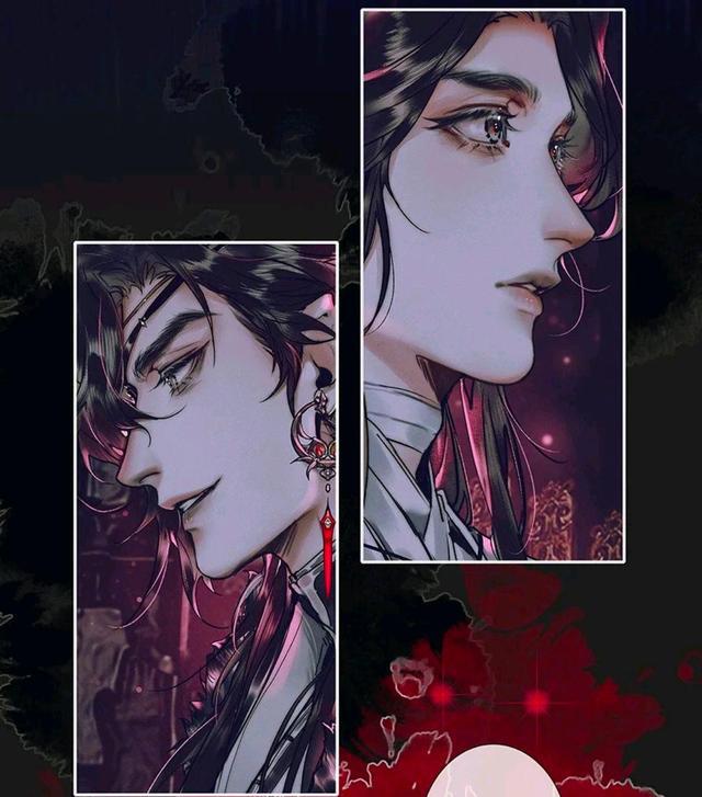 天画漫画,谢怜花城牵手成功,新情头得到,身高差好萌