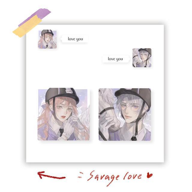 潮和高级感满满的情侣头像