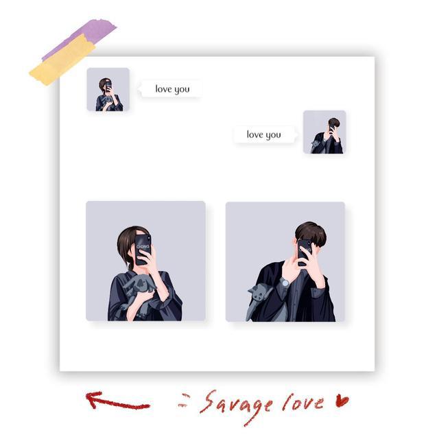 潮和高级感满满的情侣头像