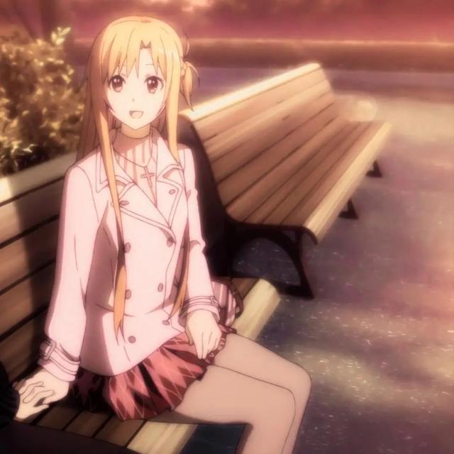 《刀剑神域》结城明日奈X桐谷和人，动漫头像情头，自剪分享