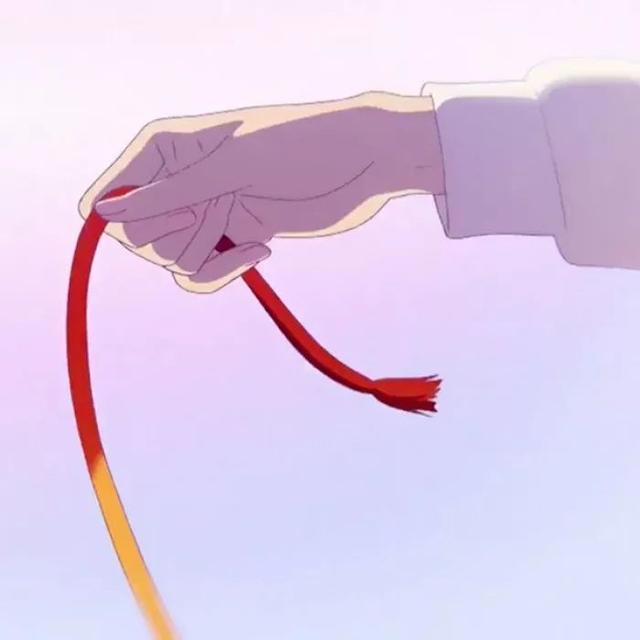 动漫情头：海豚有海风筝有线而你有我