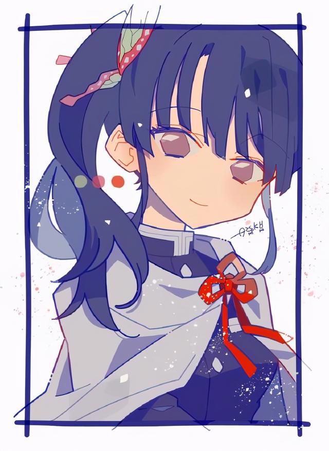 鬼灭之刃：Q萌头像，师兄与蝴蝶的情头很甜蜜，可惜其中有个叛徒