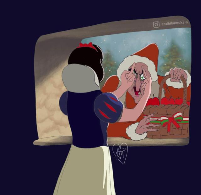 迪士尼公主＆王子的绝美“圣诞情头”，单身用不上？就用艾莎女王