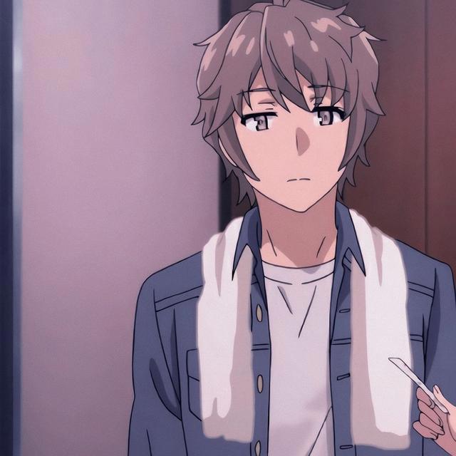 《青春猪头》樱岛麻衣和梓川咲太，动漫头像，情头自剪无水印分享