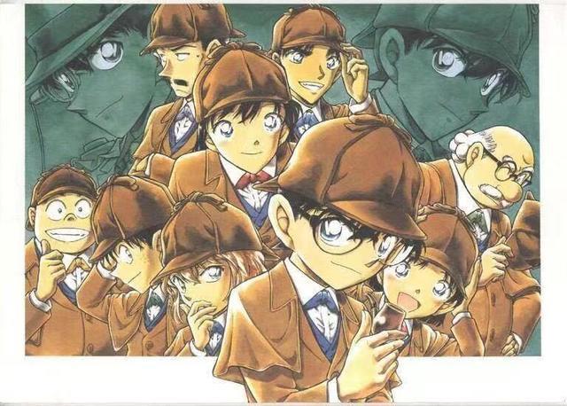 名侦探柯南漫画100卷纪念，青山手绘16人全家福，猜猜画了谁？