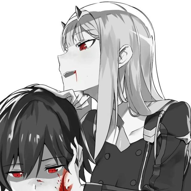 病娇禁欲系情侣头像