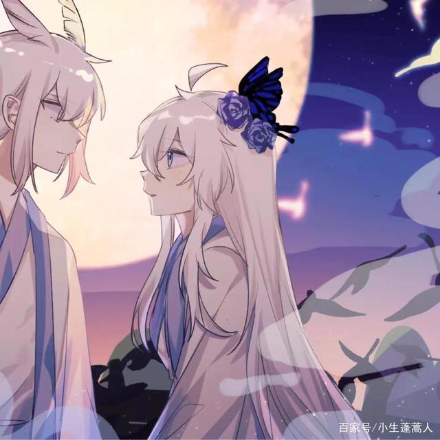 动漫情头风行过万里月沉没海底我遇见了世界上的一切却只喜欢你