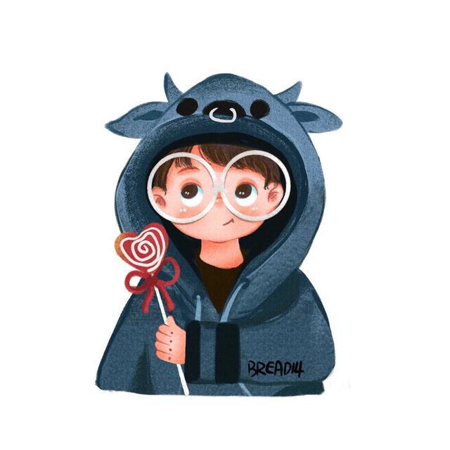 牛年牛头像,万千人海遇到你,治愈呆萌版二次元情头