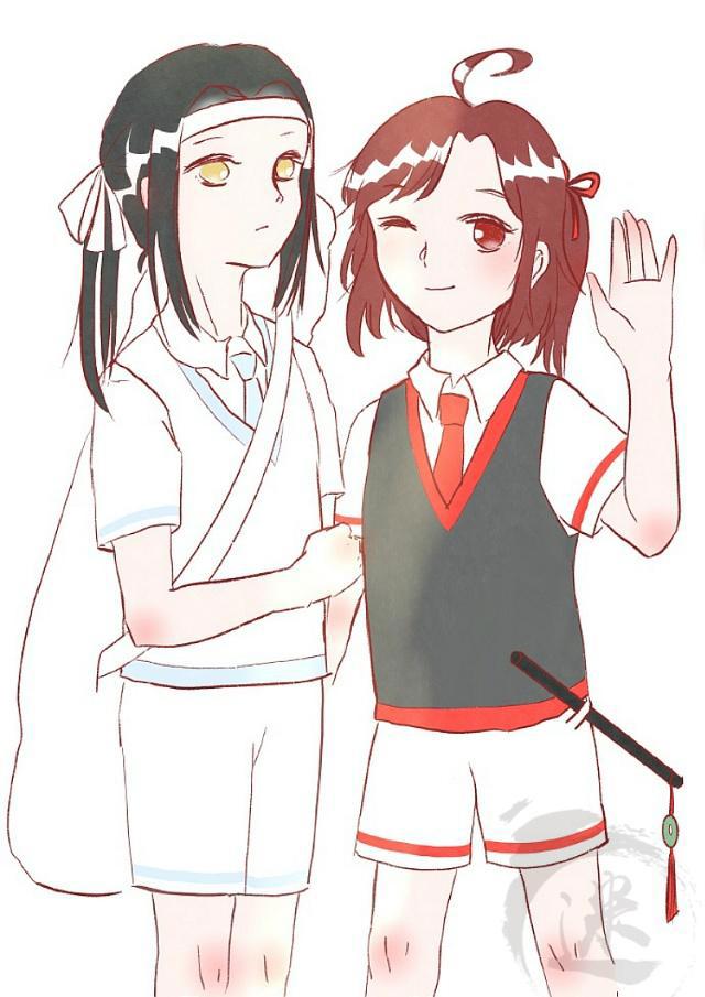 魔道祖师：忘羡五组情头 两组学生装壁纸，全见过？绝不可能！