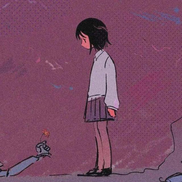 动漫情侣头像｜你是我为数不多的开心了