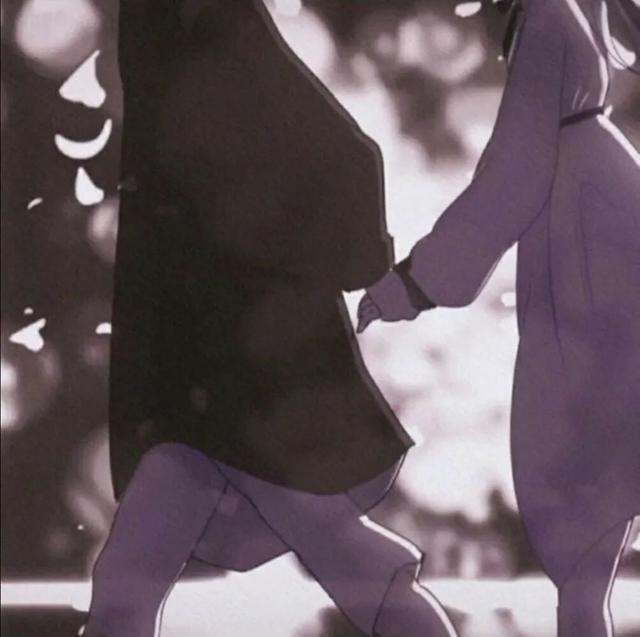 动漫情侣头像｜你是我为数不多的开心了