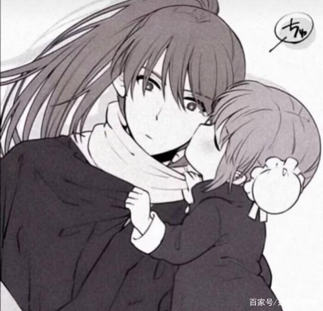 情侣头像：黑白色系动漫情头cpdd