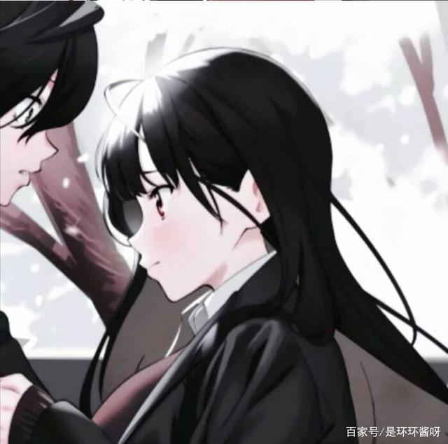 情侣头像：黑白色系动漫情头cpdd