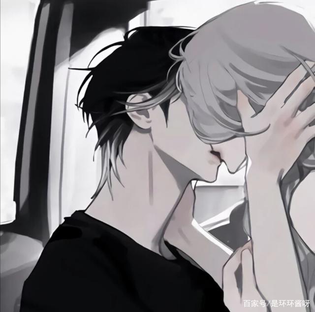 情侣头像：黑白色系动漫情头cpdd