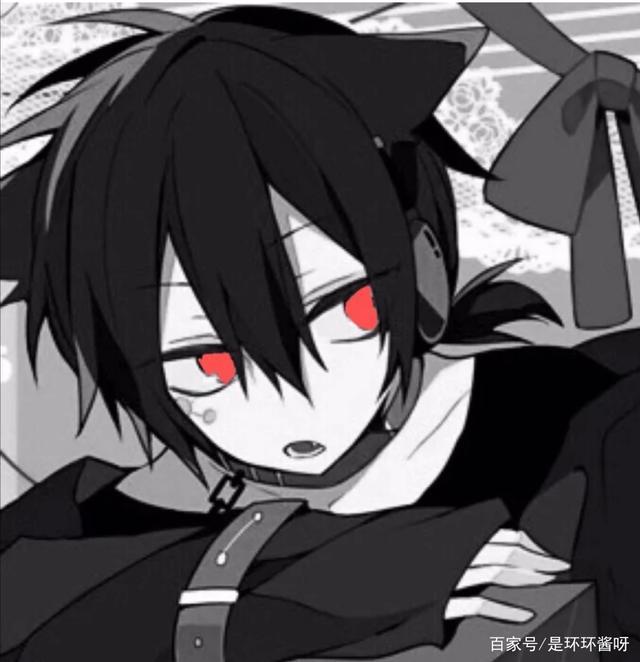 情侣头像：黑白色系动漫情头cpdd