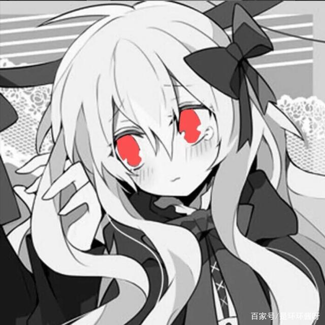 情侣头像：黑白色系动漫情头cpdd