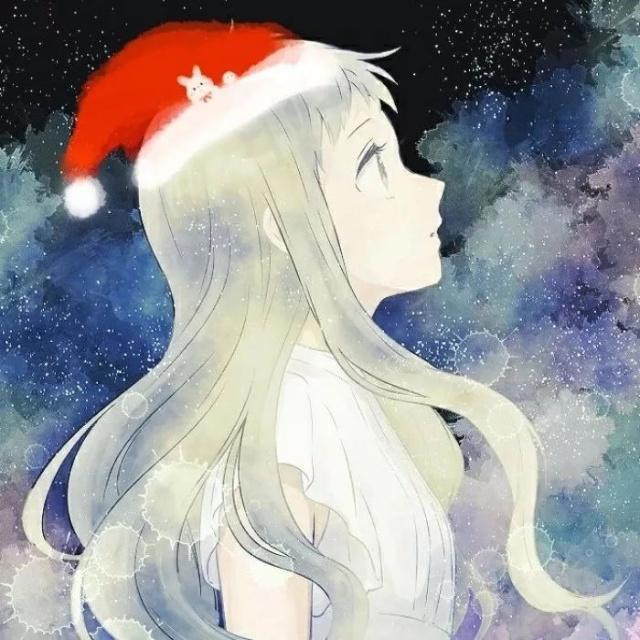 圣诞动漫情头：以爱你为内容，以余生为落笔