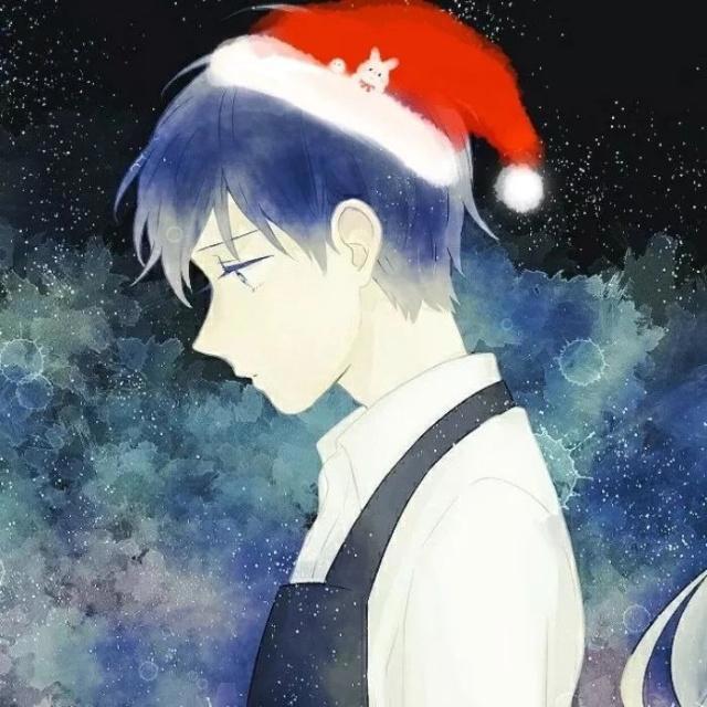 圣诞动漫情头：以爱你为内容，以余生为落笔