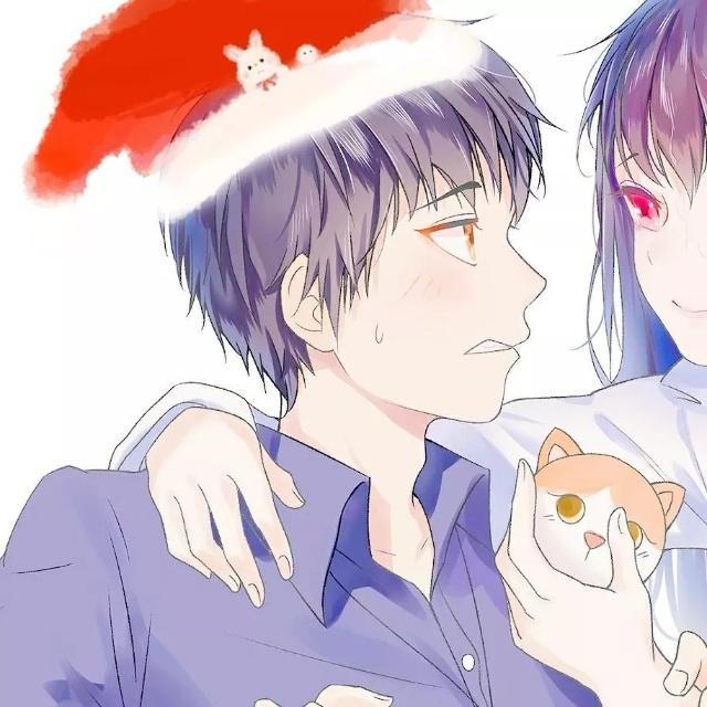 圣诞动漫情头：以爱你为内容，以余生为落笔