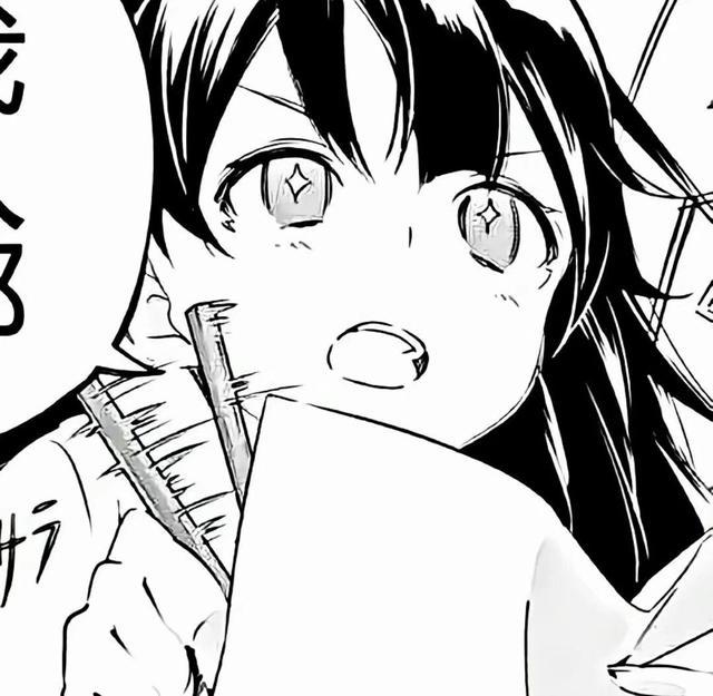 招桃花的温柔动漫黑白女生头像