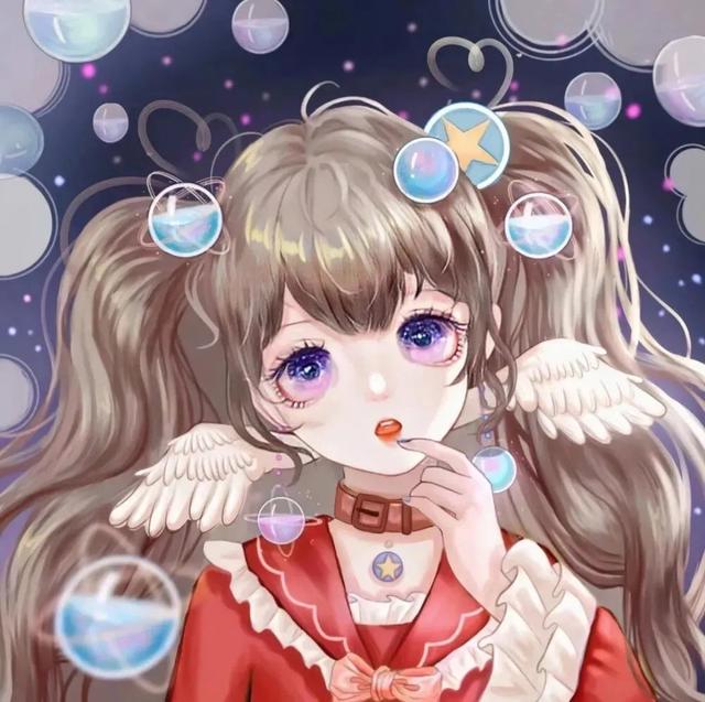 动漫卡通女生闺蜜头像｜戒不掉你