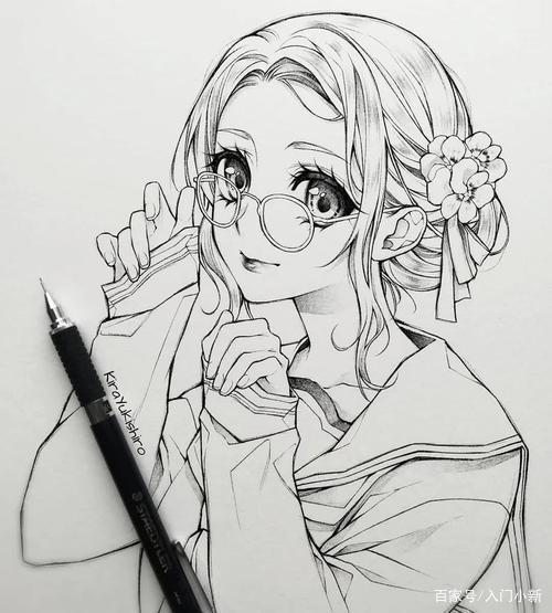 铅笔手绘系列女生动漫头像来了，快来收藏吧