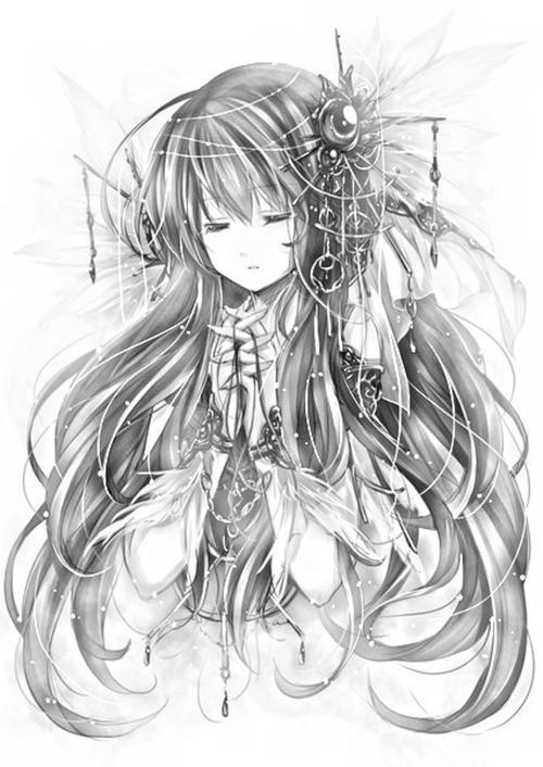 铅笔手绘系列女生动漫头像来了，快来收藏吧