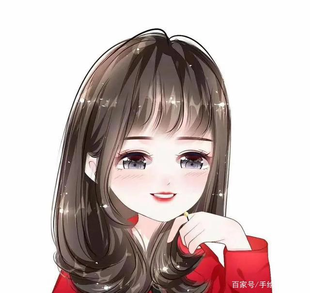 真人手绘动漫版女生微信头像，美丽可爱萌萌哒！