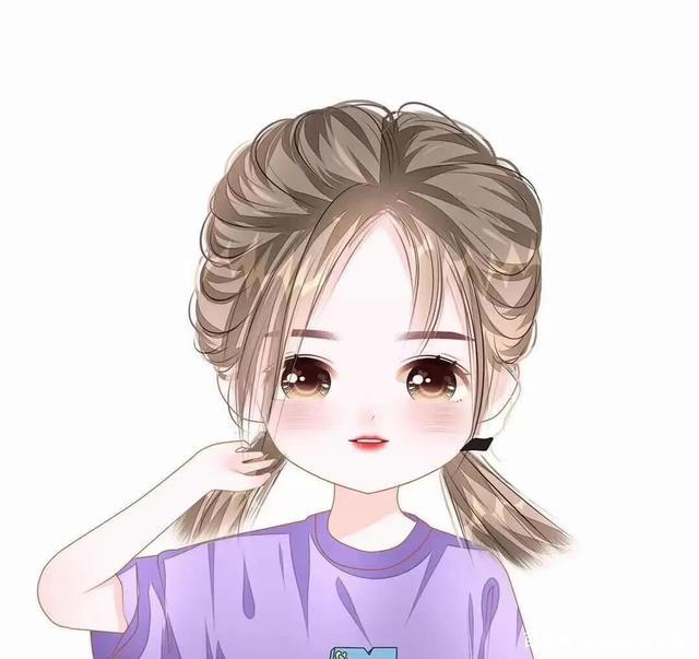 真人手绘动漫版女生微信头像，美丽可爱萌萌哒！