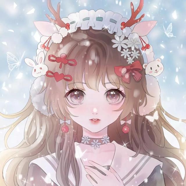 二次元唯美动漫女生头像｜似朝朝，亦暮暮